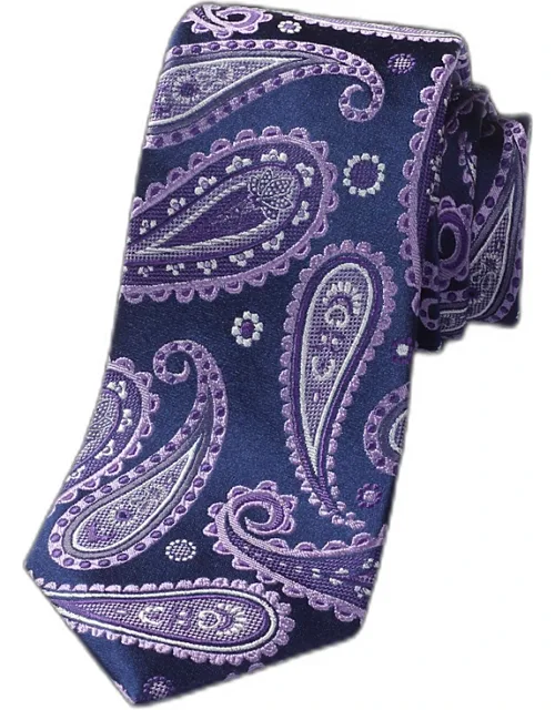 Paisley Woven Tie - Silk, Approximately 3 1/8'' Width
