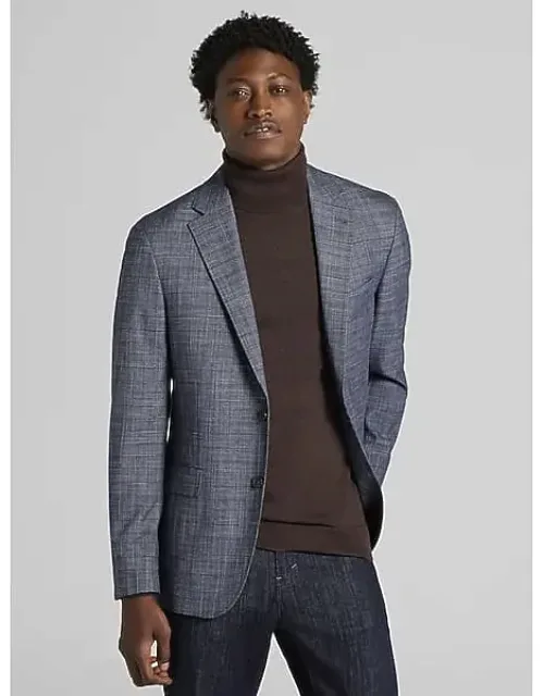 Joseph Abboud Classic Fit Plaid Sport Coat - Lightweight Breathability, Distinguished Style