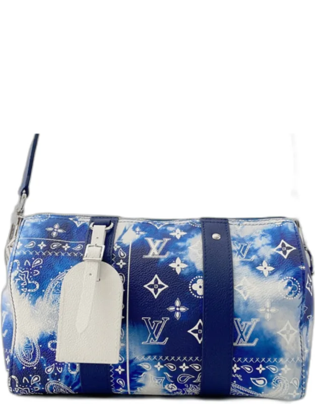 City Keepall Monogram Bandana Coated Canvas Shoulder Bag