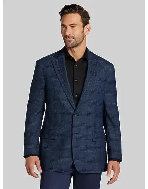 Awearness Kenneth Cole Chillflex Modern Fit Plaid Sport Coat - Sophisticated Plaid Pattern, Comfortable Wool Blend