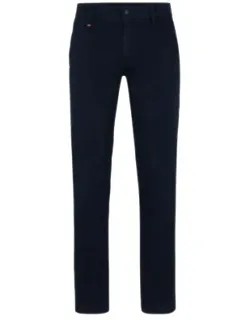 Slim-fit Trousers In Stretch-cotton Satin