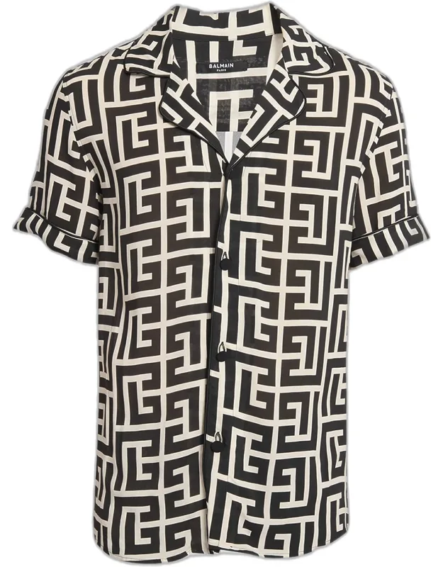 Macro Monogram Pajama Shirt