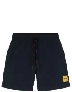 Quick-dry Swim Shorts With Logo Label