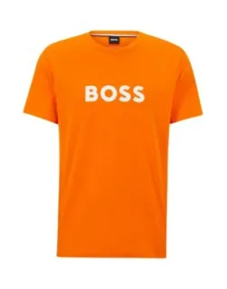 Cotton-jersey Regular-fit T-shirt With Spf 50+ Uv Protection