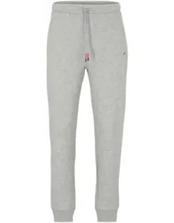 Cotton-blend Tracksuit Bottoms With Embroidered Logos