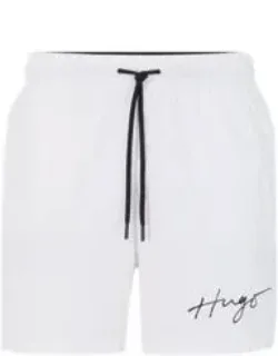 Swim Shorts With Handwritten Logo