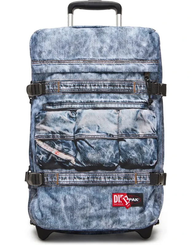Cabin Bag In Trompe L'oeil Denim - Carry-on Suitcase