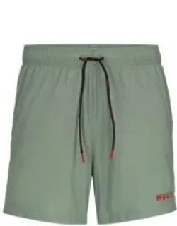 Fully Lined Swim Shorts With Logo Print