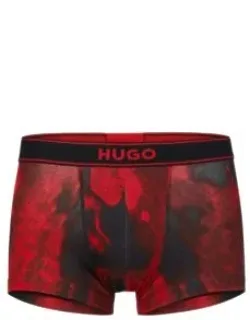 Stretch-cotton Regular-rise Trunks With Seasonal Print