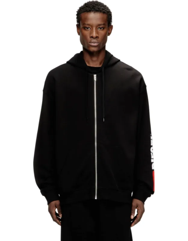 Hoodie With Logo Patch Embroidery