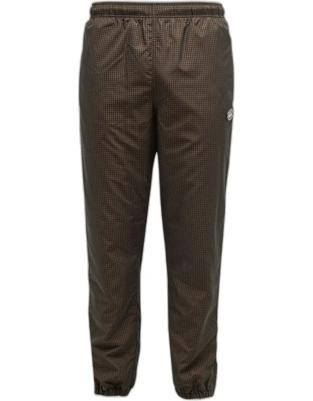 Water-repellent Check Track Pants