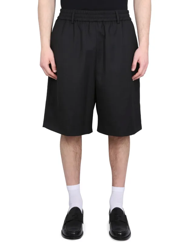 Wool Blend Bermuda Shorts