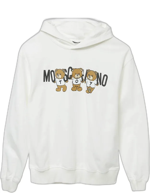 Teddy Print Cotton Hoodie