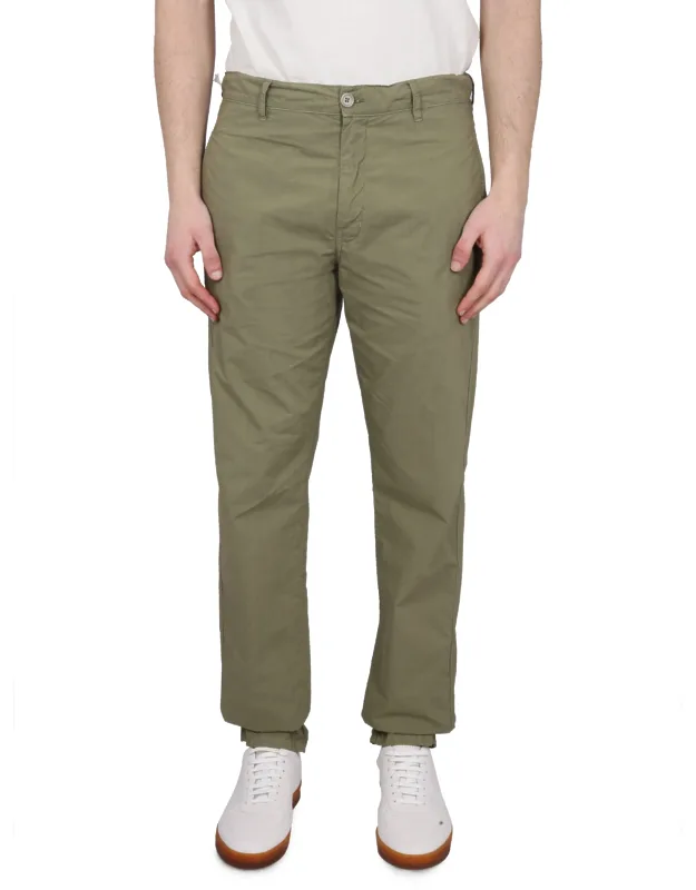 Aspesi Chino Pants With Zipper And Button Closure