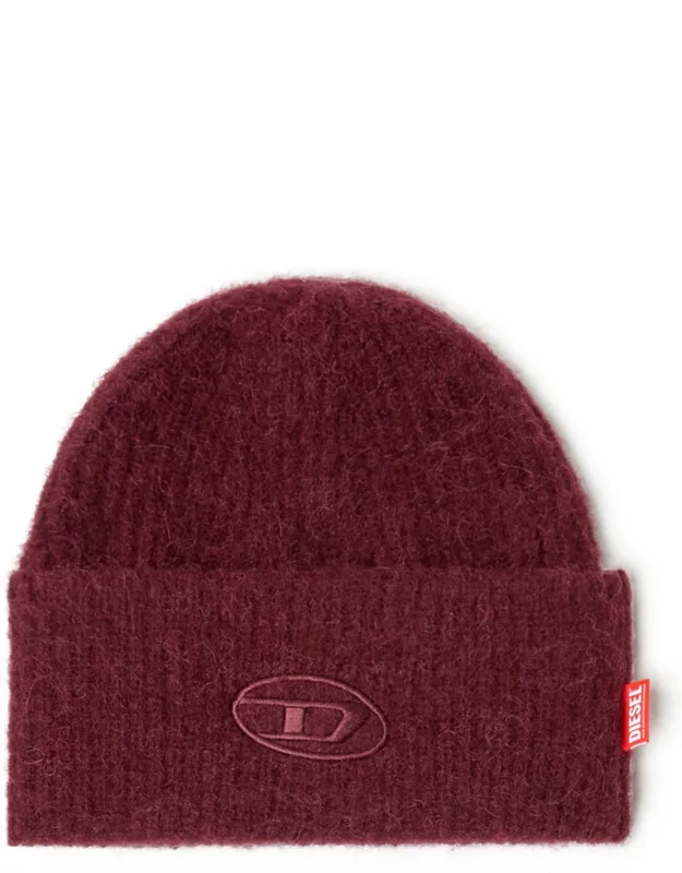 Beanie With Oval D Embroidery