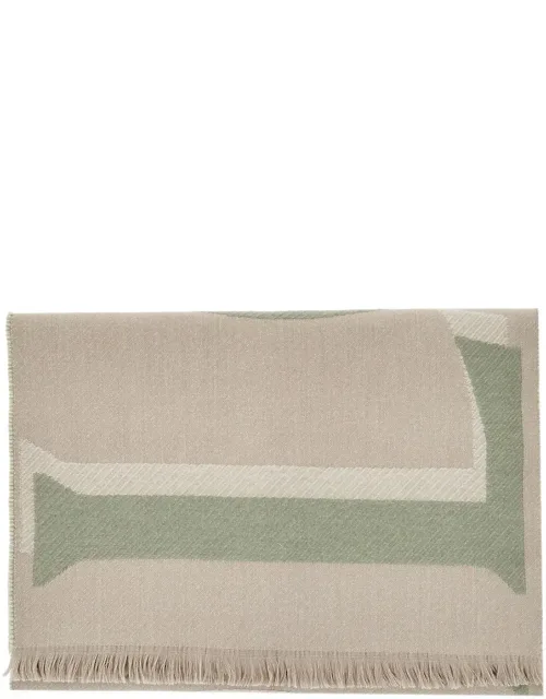 Cashmere And Wool Blend Scarf