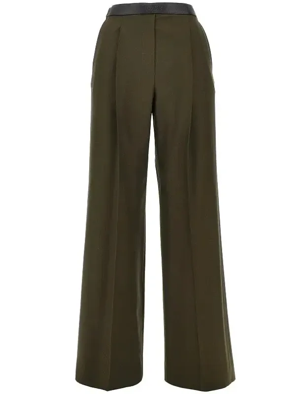 Wool Pants With Darts