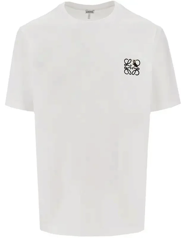 Jersey T-shirt With Anagram Embroidery