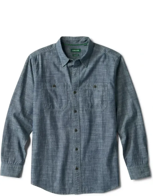 Chambray Long-sleeve Work Shirt