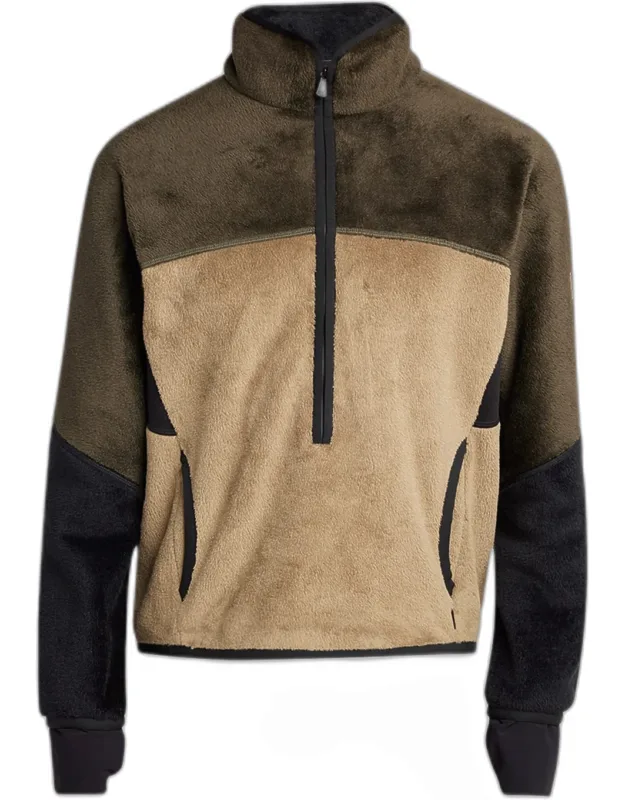 Velvet Partial Zip Pullover