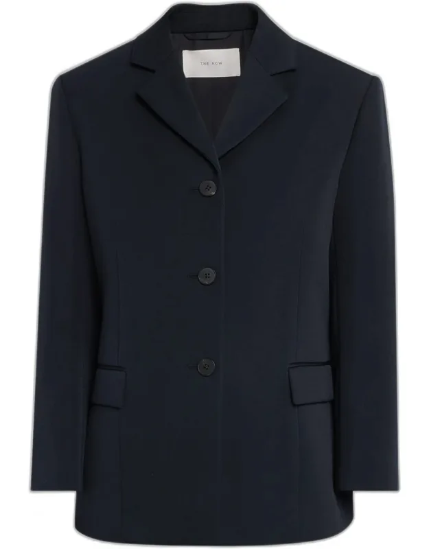 Wool Gabardine Blazer