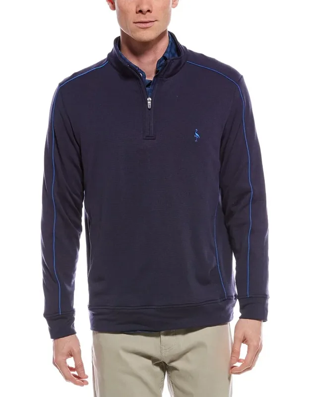 Textured Knit Performance 1/4-zip Pullover