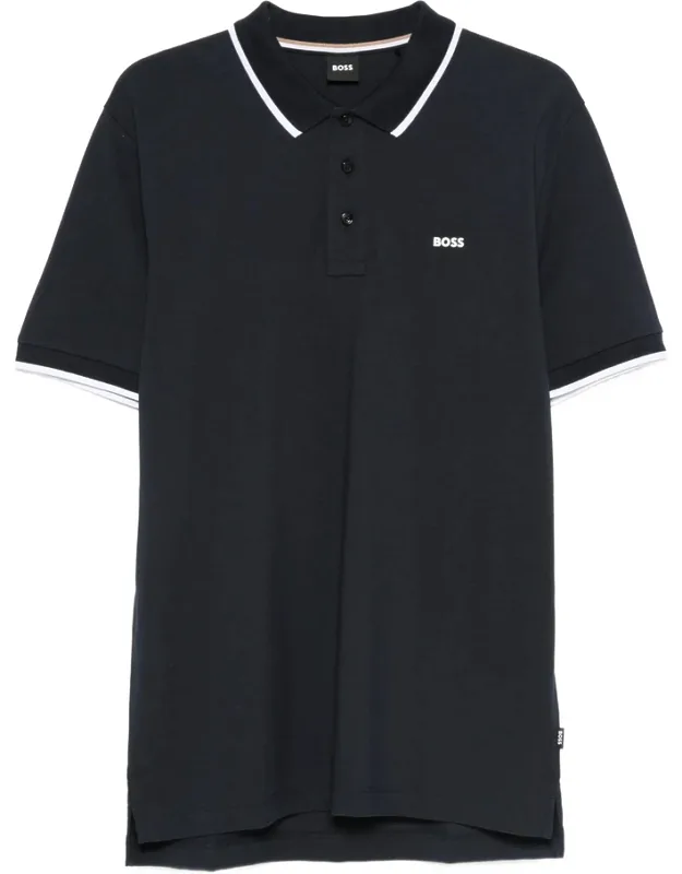 Button Trim Polo Shirt