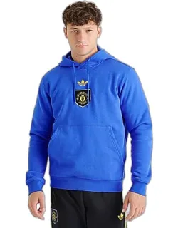 Original Apparel Name: Adidas Men's Originals Manchester United Lfstlr Fleece Hoodie In Glory Blue  
Revised Apparel Name: Manchester United Fleece Hoodie