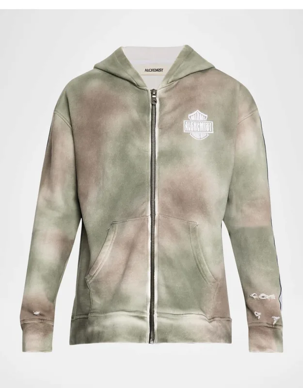 Rider Cotton Logo-embroidered Full-zip Hoodie