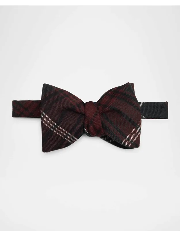 Wool And Cashmere Tartan Plaid Bow Tie