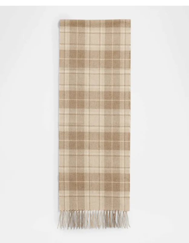 Cashmere Tartan Check Scarf