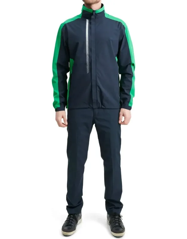 Links Stretch Mock Neck Rain Jacket