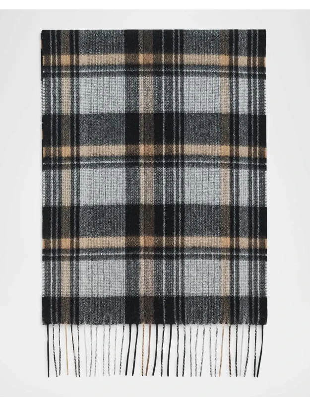 Herringbone Plaid Scarf