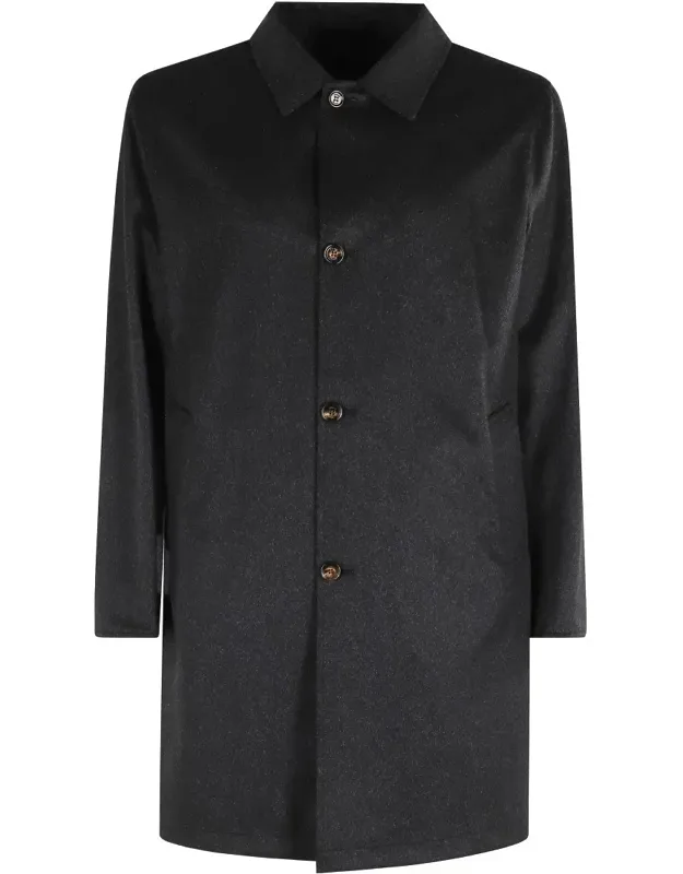 Reversible Raincoat With Classic Collar