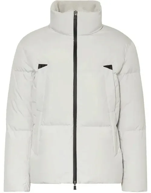 Herno Down Jacket With Long Sleeves And Two-way Zip Closure