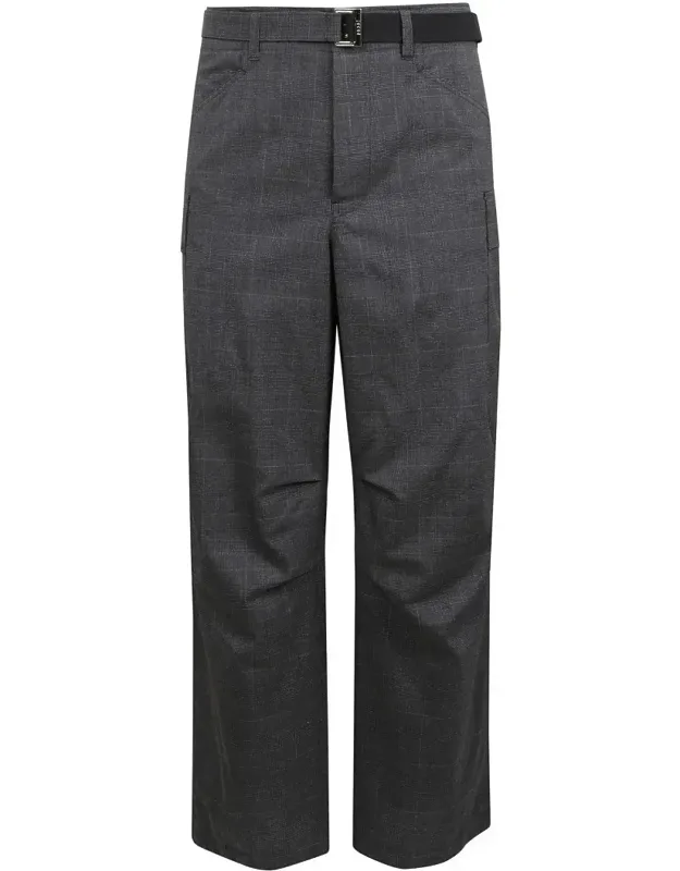 Glen Check Cargo Pants