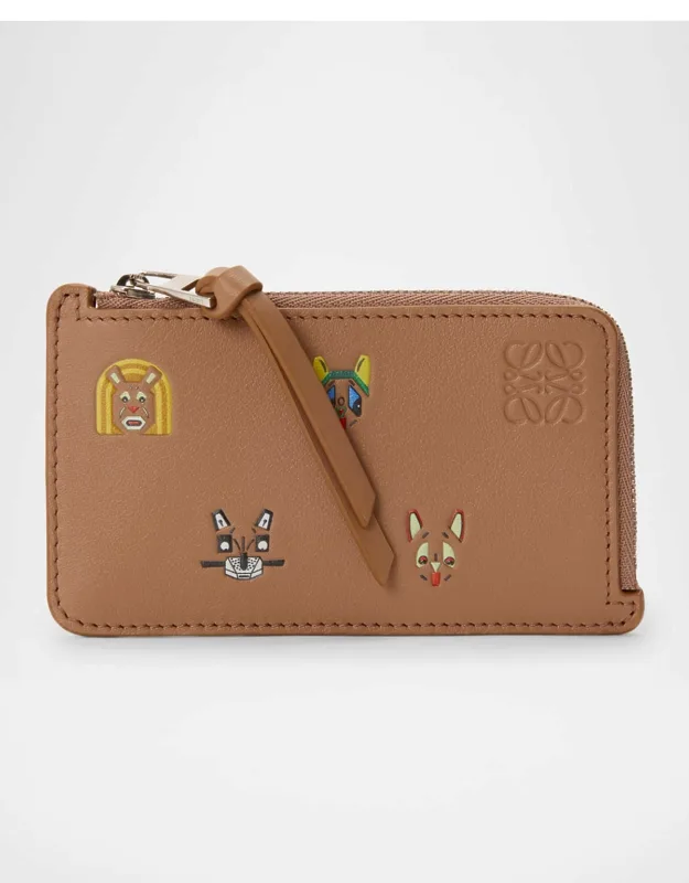 Zip-top Wallet In Leather