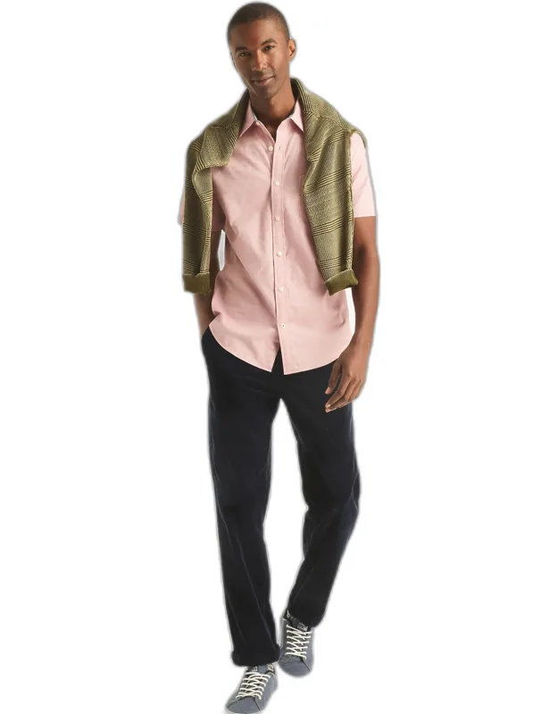 Dobby Striped Short-sleeve Shirt