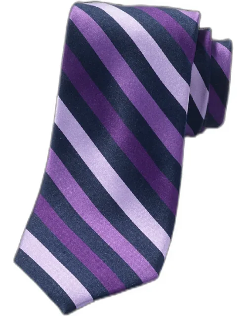 Stripe Tie Woven Silk 3 1/8'' Width
