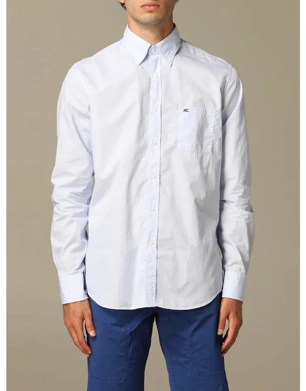 Shirt In Micro-check Washed Cotton