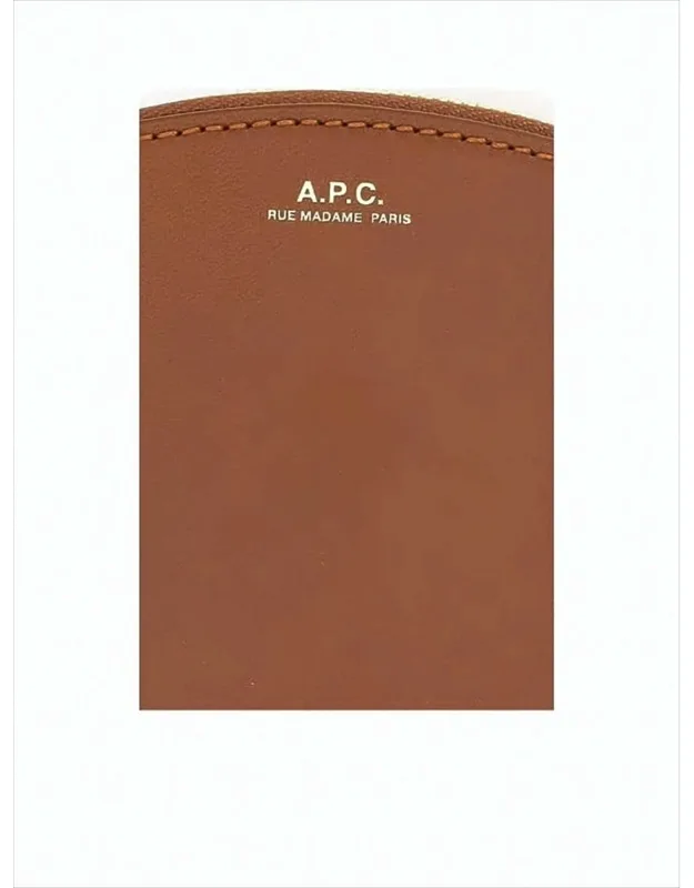 Semi-circular Cowhide Leather Wallet