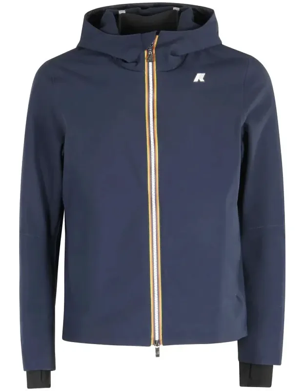 Bonded Water-repellent Jacket With Adjustable Hem And Fleece Lining