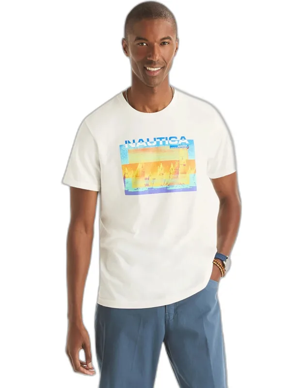 Retro Sailing Graphic T-shirt
