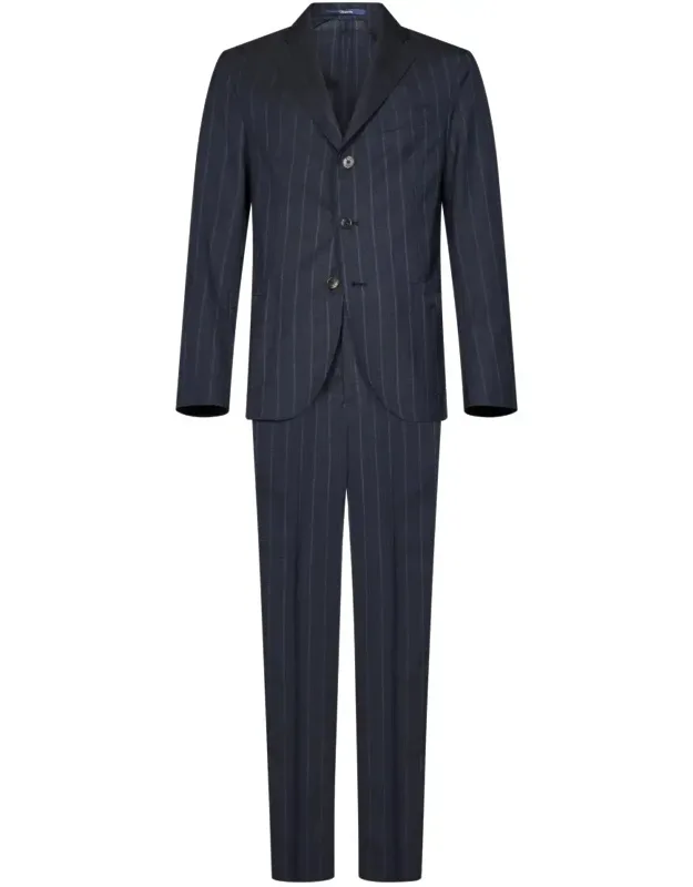 Virgin Wool Pinstripe Suit