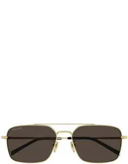 Gucci Eyewear Sunglasses Gg1957sa 002 Gold Metal/acetate Italy