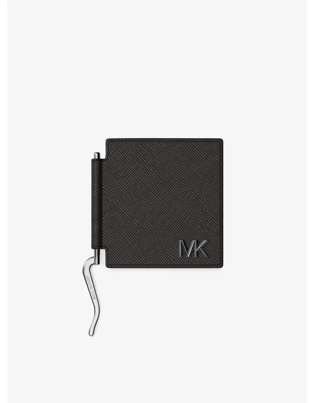 Edison Scratch-resistant Leather Card Case With Money Clip