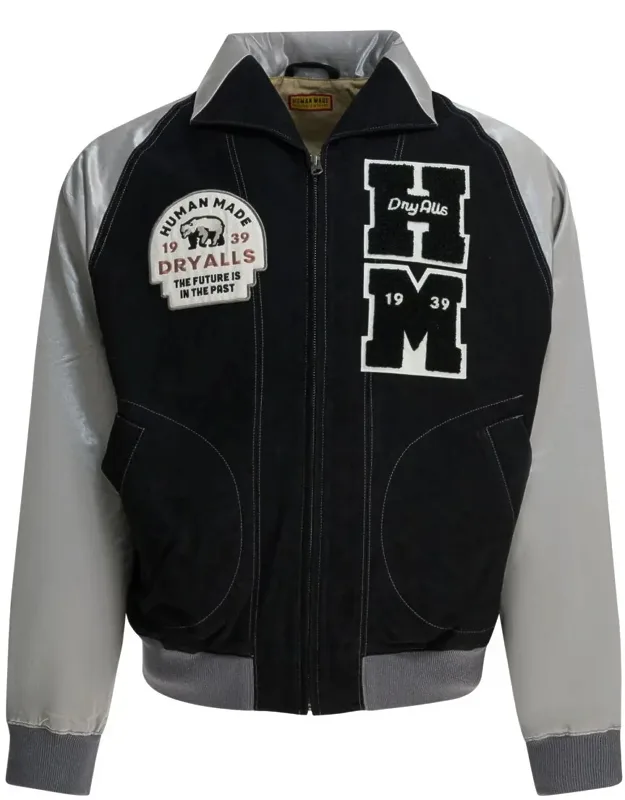 Satin "varsity" Bomber Jacket