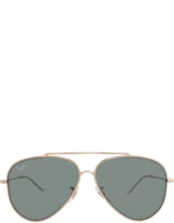 Aviator Reverse Dark Green Pilot Sunglasses