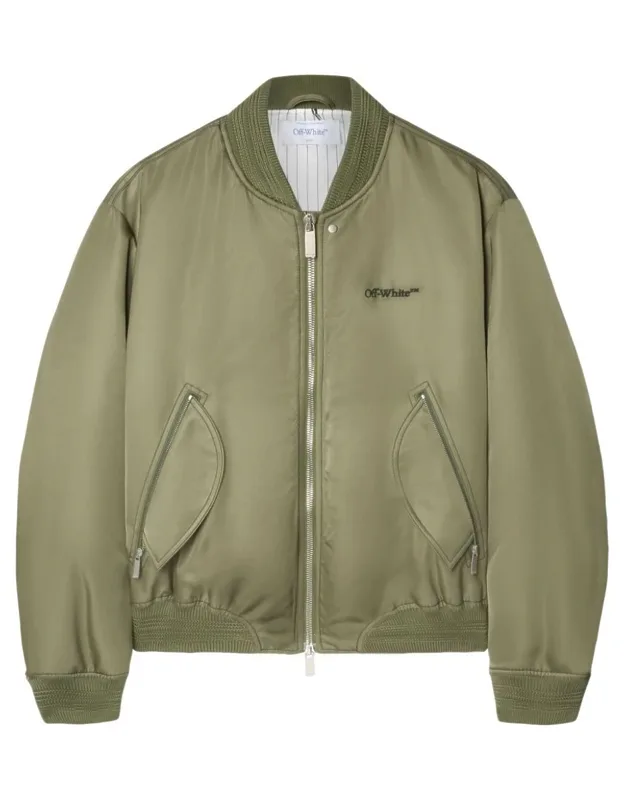 Logo-embroidered Bomber Jacket