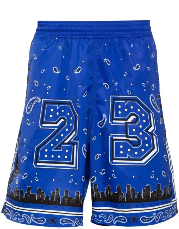 Bandana-print Surfer Swim Shorts